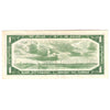 BC-37b-i 1954 Canada $1 Beattie-Rasminsky, B/P, EF-AU (EF45)