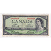 BC-37a 1954 Canada $1 Beattie-Coyne, T/A, F-VF (F15)