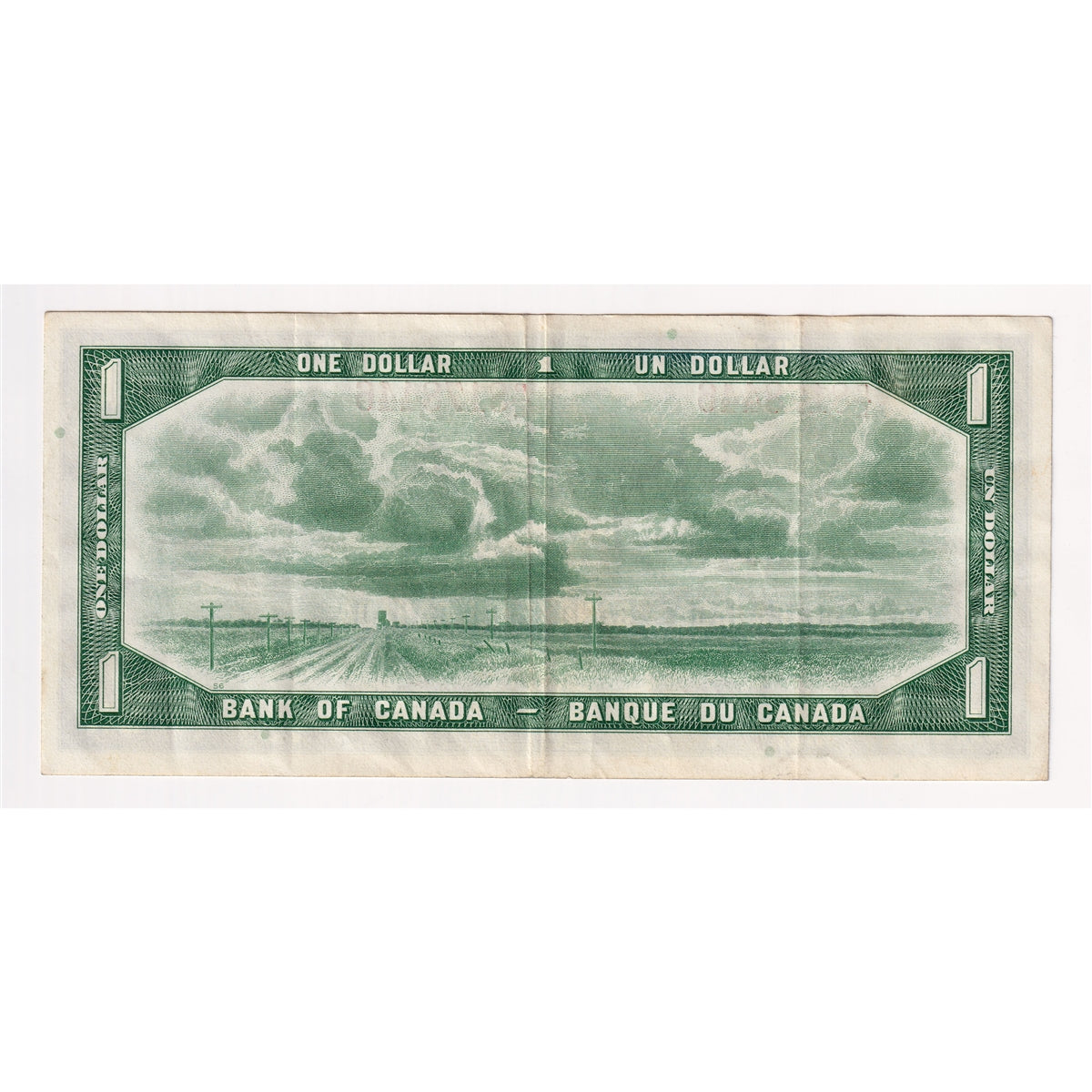 BC-37a 1954 Canada $1 Beattie-Coyne, P/L, VF-EF (VF30)