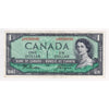 BC-37a 1954 Canada $1 Beattie-Coyne, A/N, EF-AU (EF45)