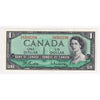 BC-37b 1954 Canada $1 Beattie-Rasminsky, V/N, Extra Fine (EF40)
