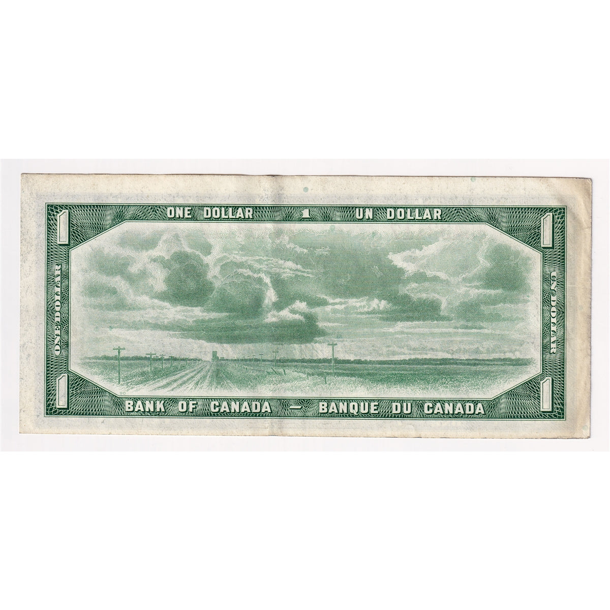BC-37b 1954 Canada $1 Beattie-Rasminsky, W/N, EF-AU (EF45)