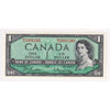 BC-37b 1954 Canada $1 Beattie-Rasminsky, B/O, Uncirculated (MS60)