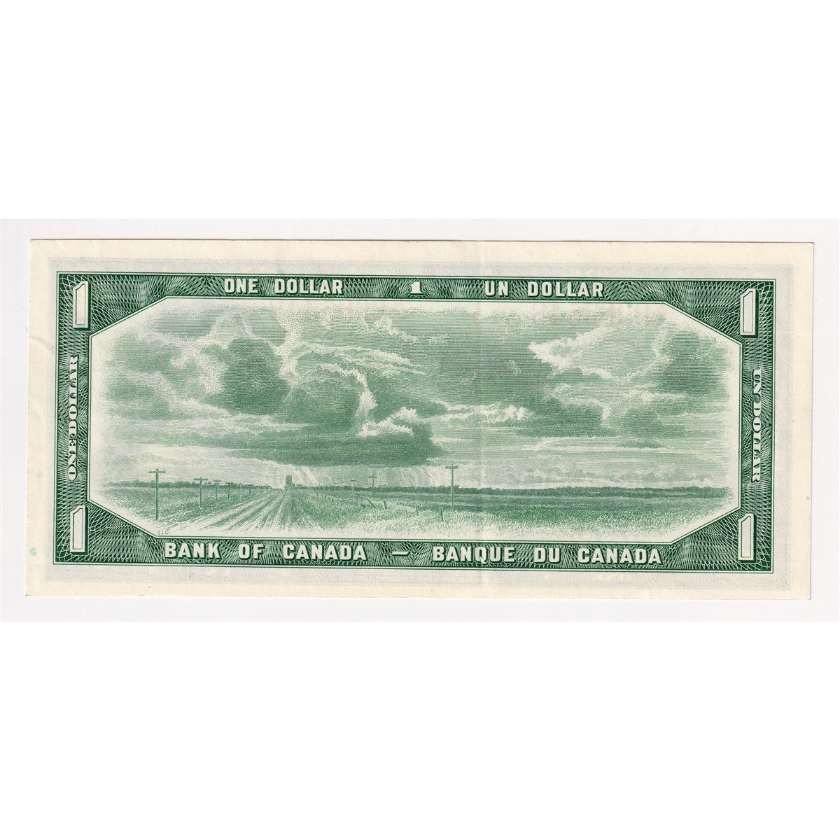 BC-37b 1954 Canada $1 Beattie-Rasminsky, V/O, EF-AU (EF45)