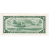 BC-37b 1954 Canada $1 Beattie-Rasminsky, H/Y, EF-AU (EF45)