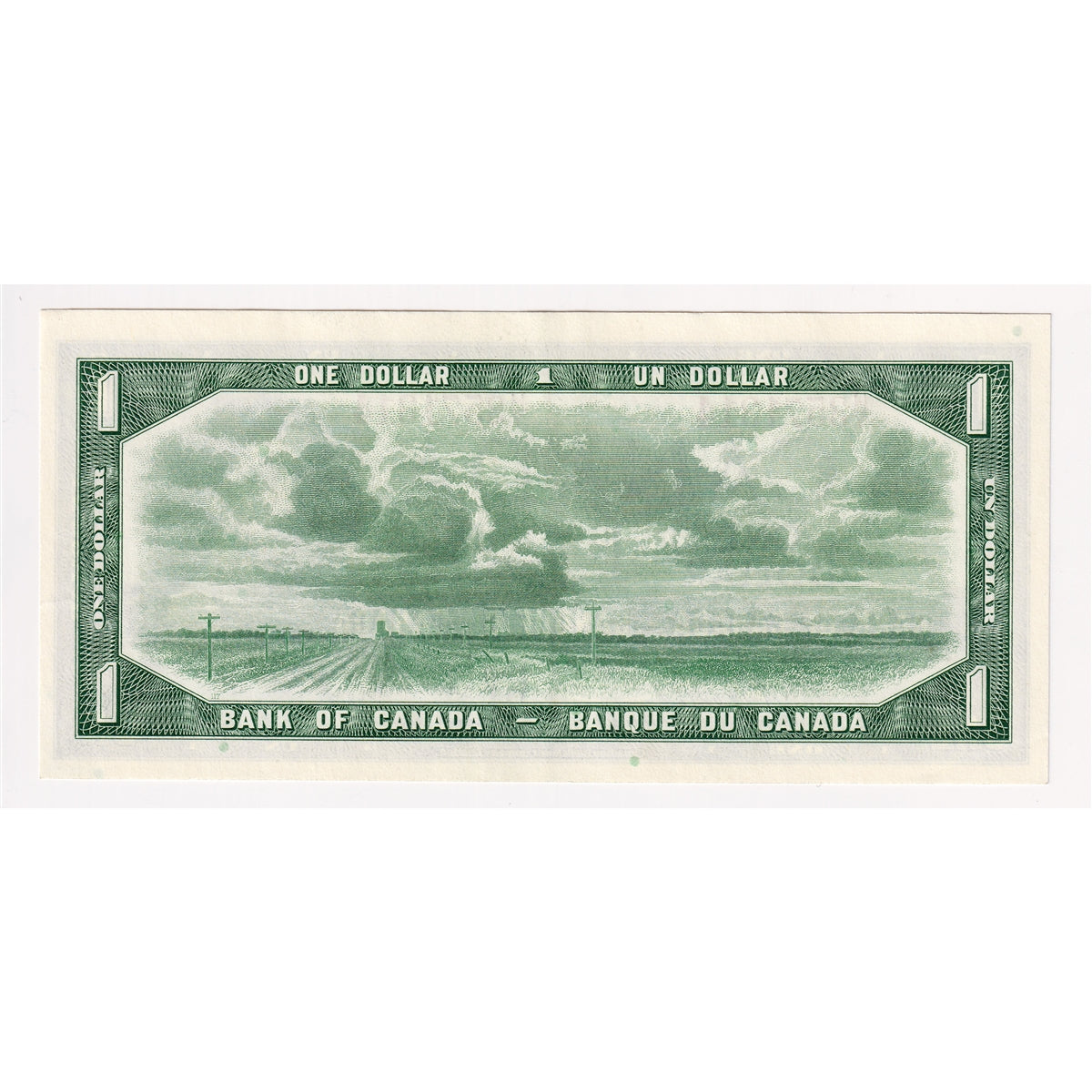 BC-37b 1954 Canada $1 Beattie-Rasminsky, H/Y, EF-AU (EF45)