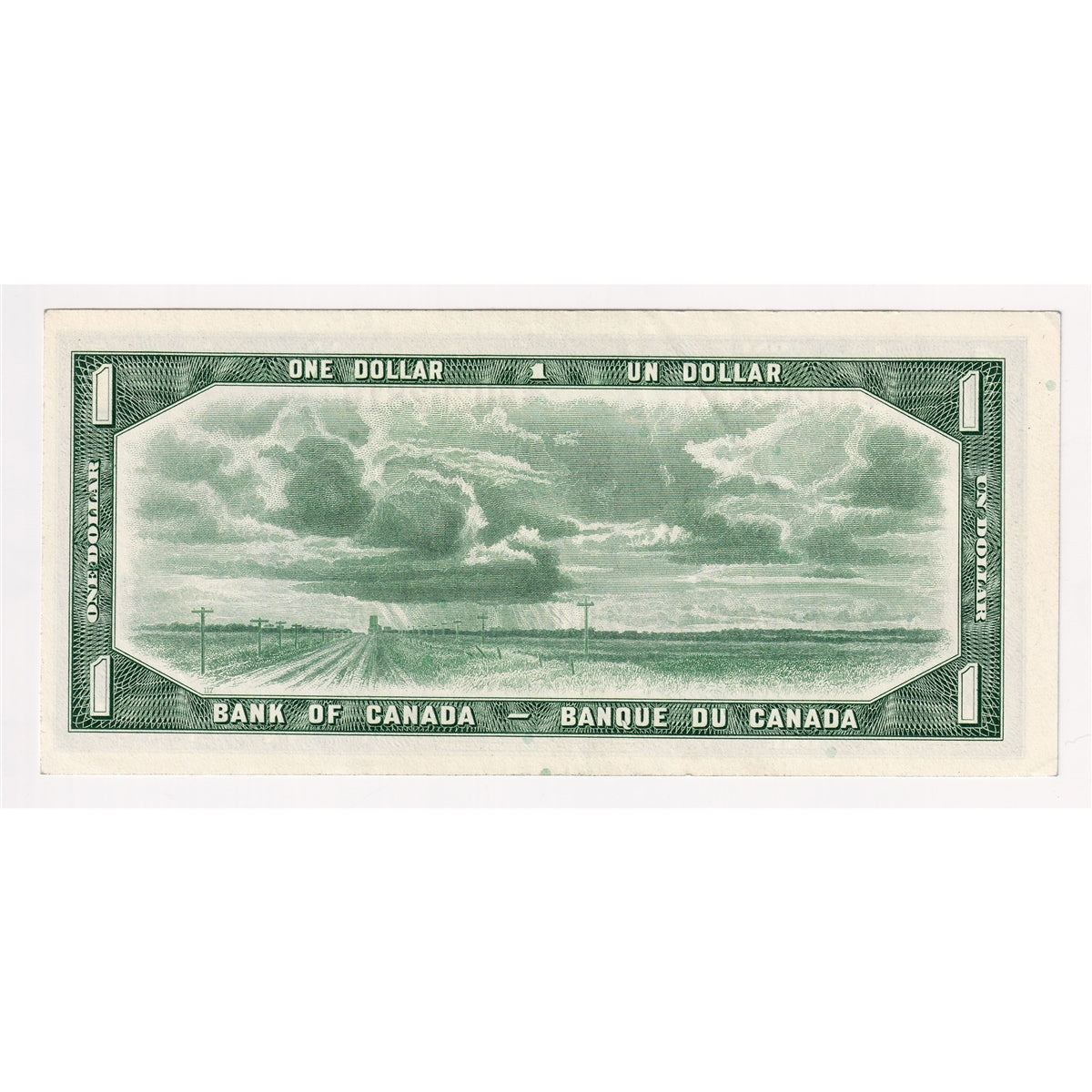 BC-37bA 1954 Canada $1 Beattie-Rasminsky, *H/Y, Almost Uncirculated (AU50)