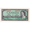 BC-37bA-i 1954 Canada $1 Beattie-Rasminsky, *A/F, Almost Uncirculated (AU50)