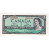 BC-37b-i 1954 Canada $1 Beattie-Rasminsky, X/Z, Uncirculated (MS60)