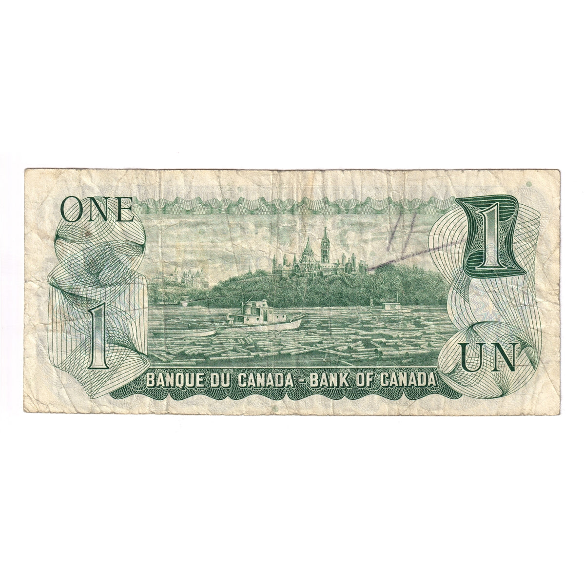 BC-46aA 1973 Canada $1 Lawson-Bouey, *IG, Fine (F12)