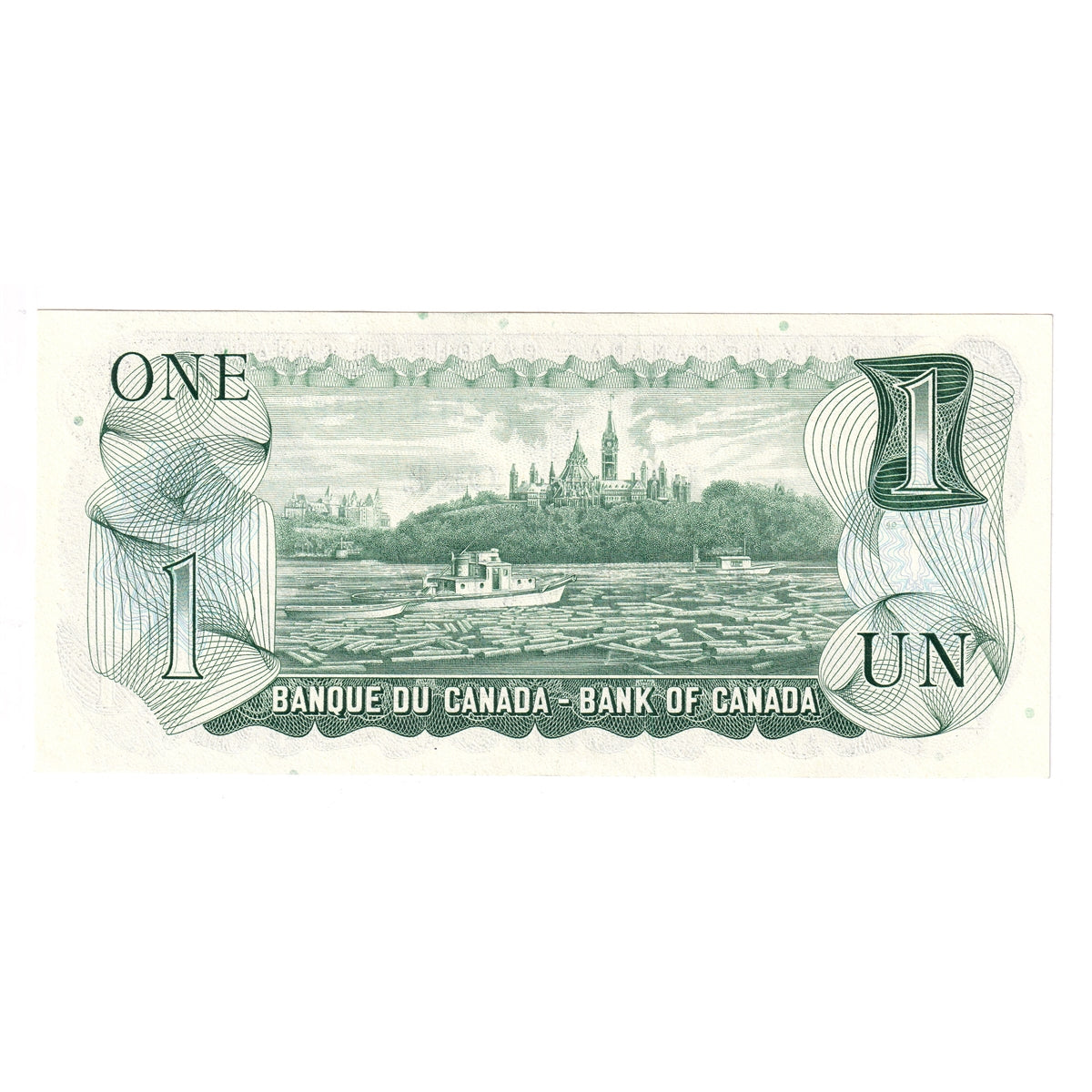 BC-46a-i 1973 Canada $1 Lawson-Bouey, EAF, Uncirculated (MS60)