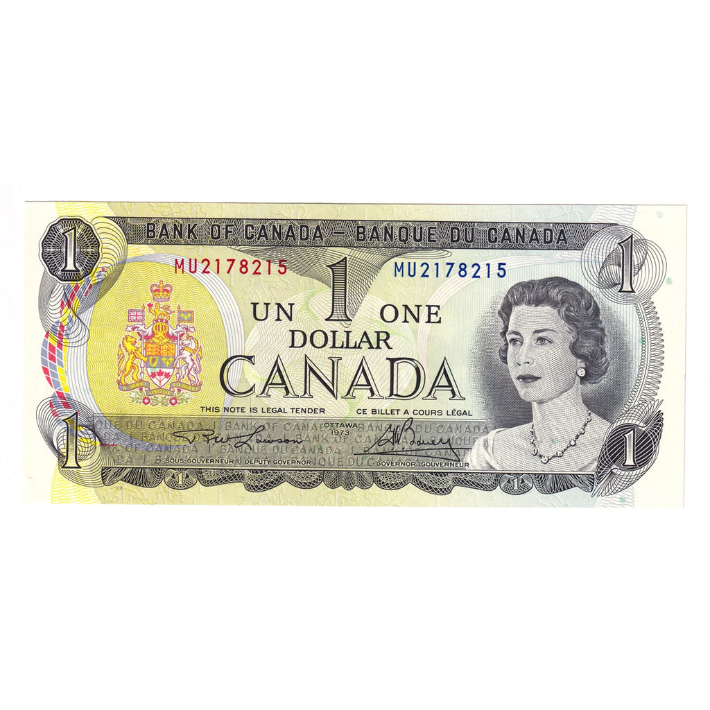 BC-46a 1973 Canada $1 Lawson-Bouey, MU, Uncirculated (MS60)