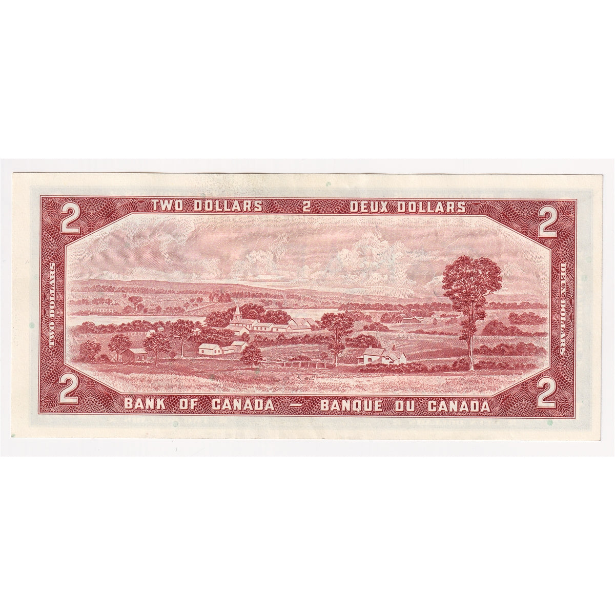 BC-38b 1954 Canada $2 Beattie-Rasminsky, H/U, Almost Uncirculated (AU50)