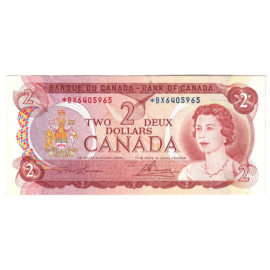 BC-47aA 1974 Canada $2 Lawson-Bouey, *BX, EF