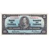 BC-23b 1937 Canada $5 Gordon-Towers, E/C, F-VF (F15)