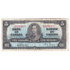 BC-23b 1937 Canada $5 Gordon-Towers, S/C, F-VF (F15)