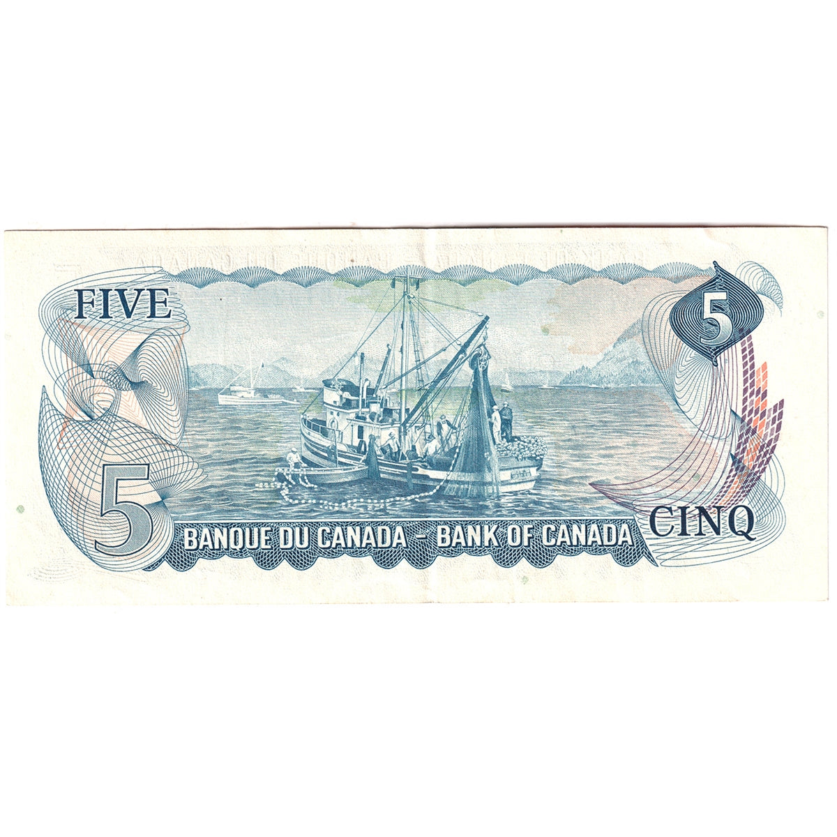 BC-48a 1972 Canada $5 Bouey-Rasminsky, CB, EF-AU (EF45)