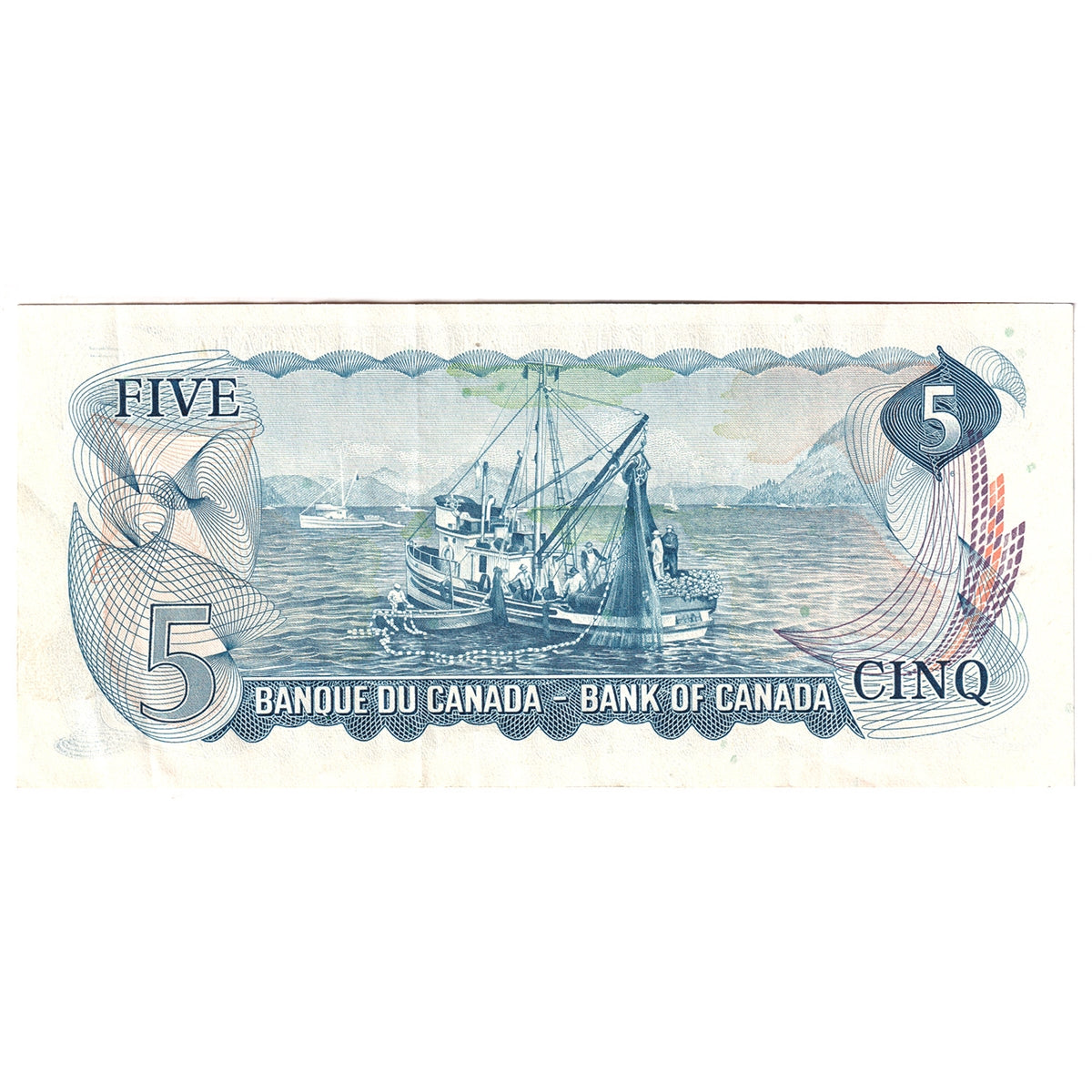 BC-48a 1972 Canada $5 Bouey-Rasminsky, CE, Extra Fine (EF40)