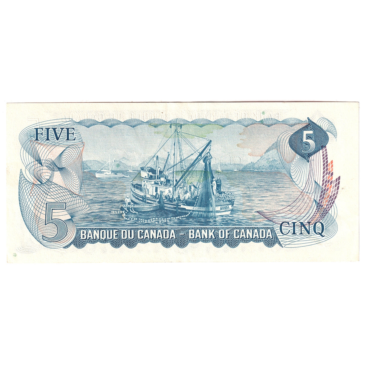 BC-48a 1972 Canada $5 Bouey-Rasminsky, CH, EF-AU (EF45)