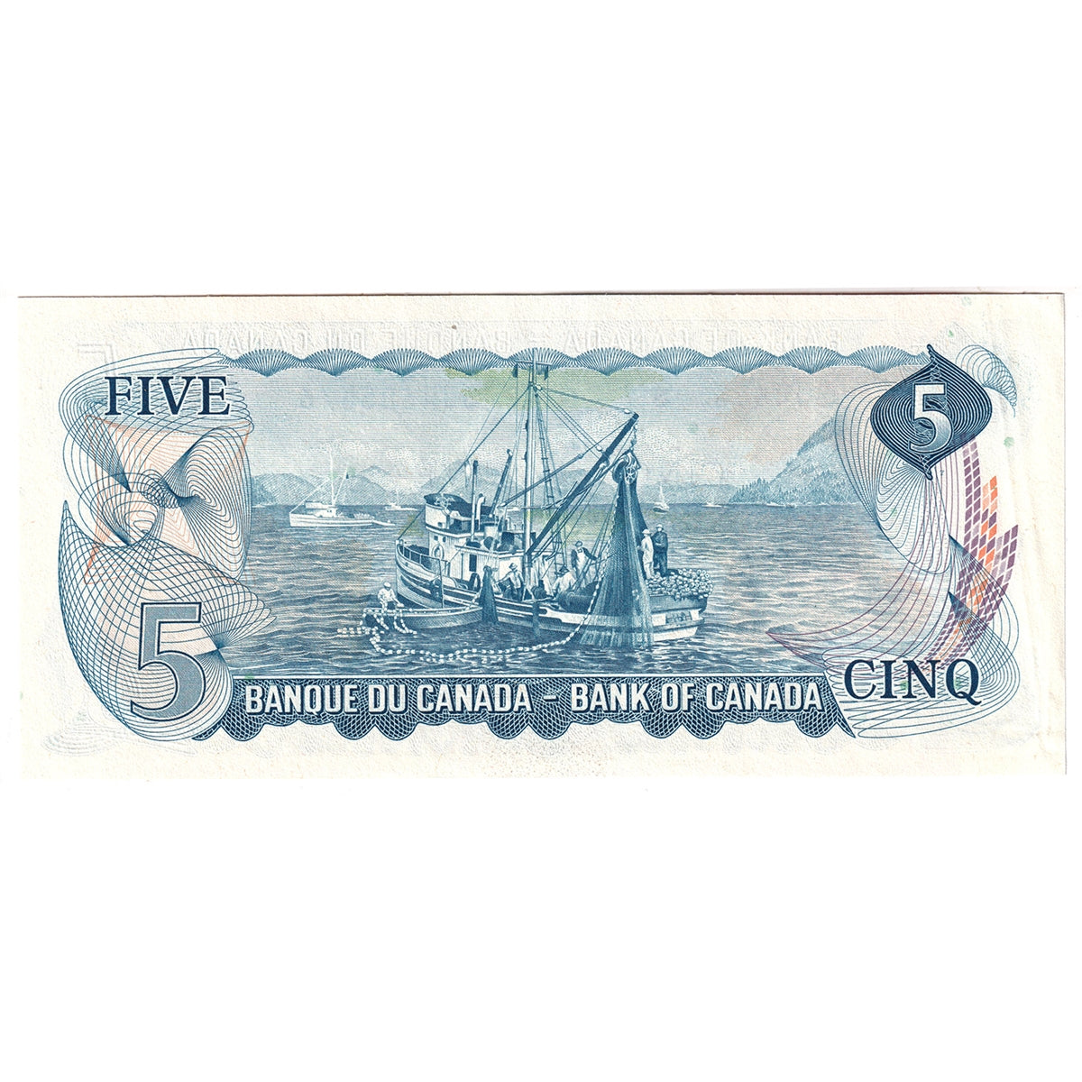 BC-48b 1972 Canada $5 Lawson-Bouey, SJ, Almost Uncirculated (AU50)