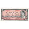 BC-38b 1954 Canada $2 Beattie-Rasminsky, D/U, AU