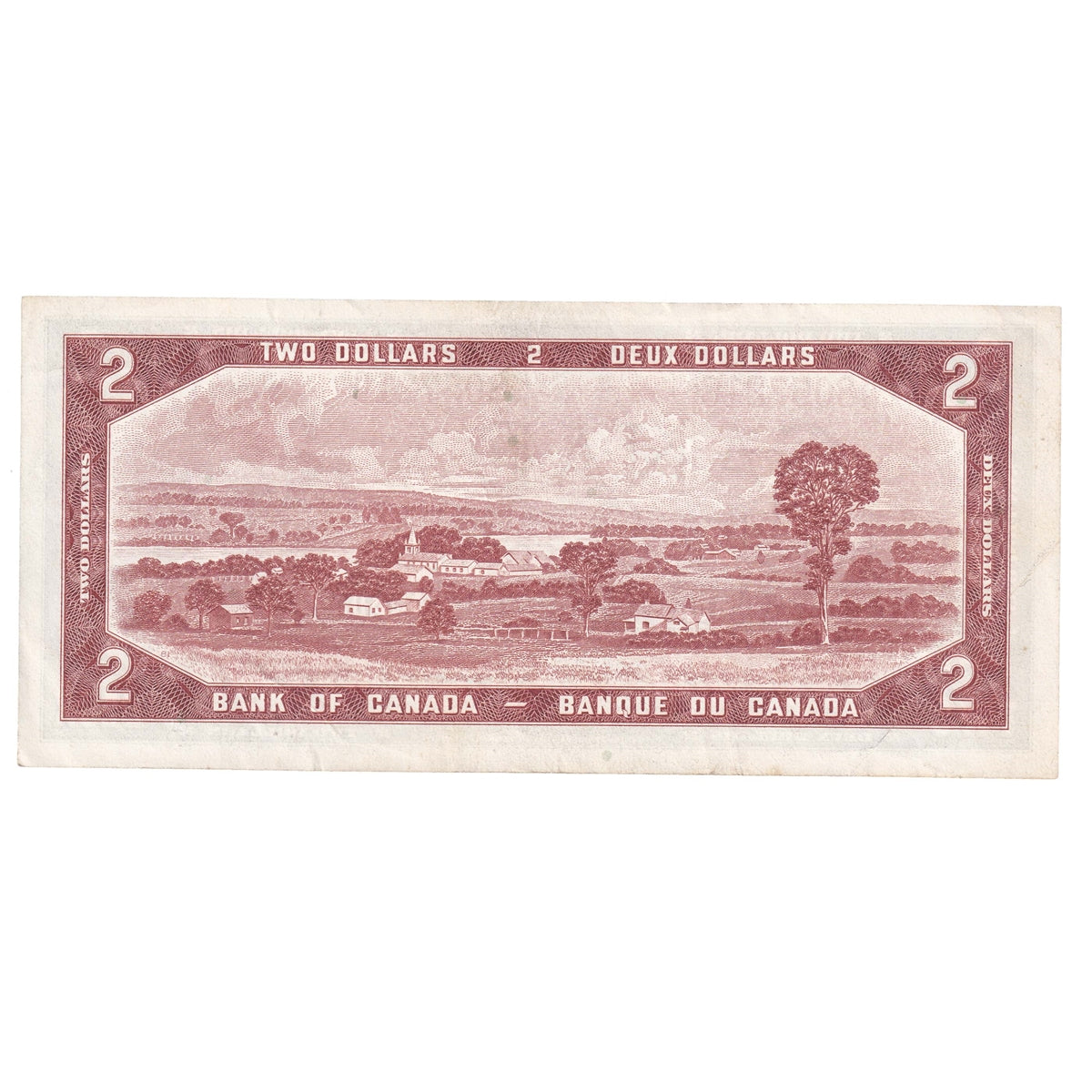 BC-38b 1954 Canada $2 Beattie-Rasminsky, K/R, Extra Fine (EF40)