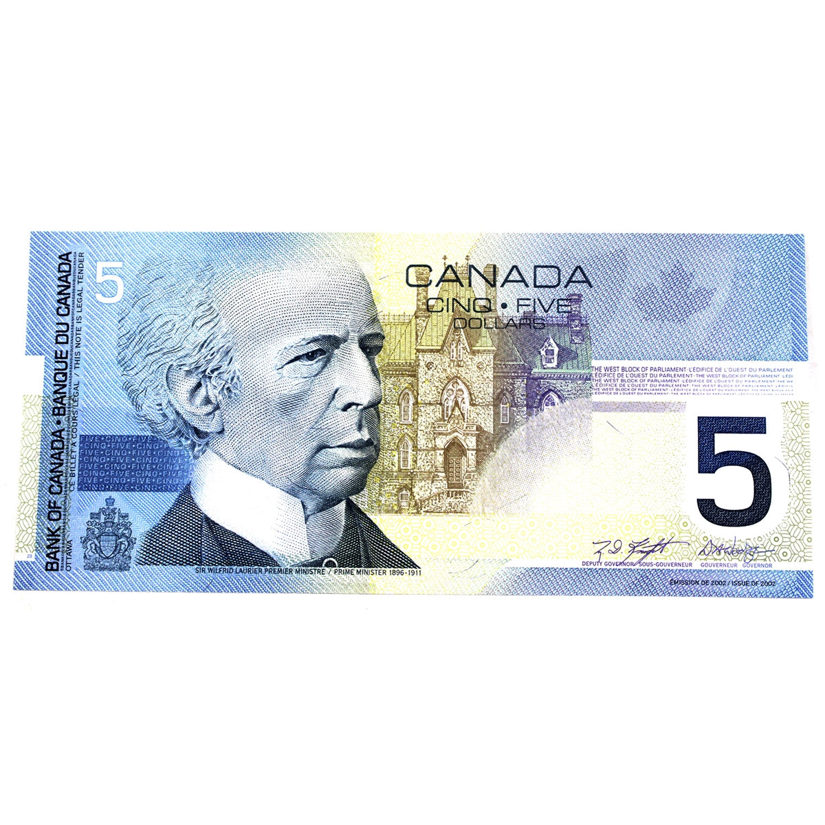 BC-62a-i 2003 Canada $5 Knight-Dodge, HNG, UNC