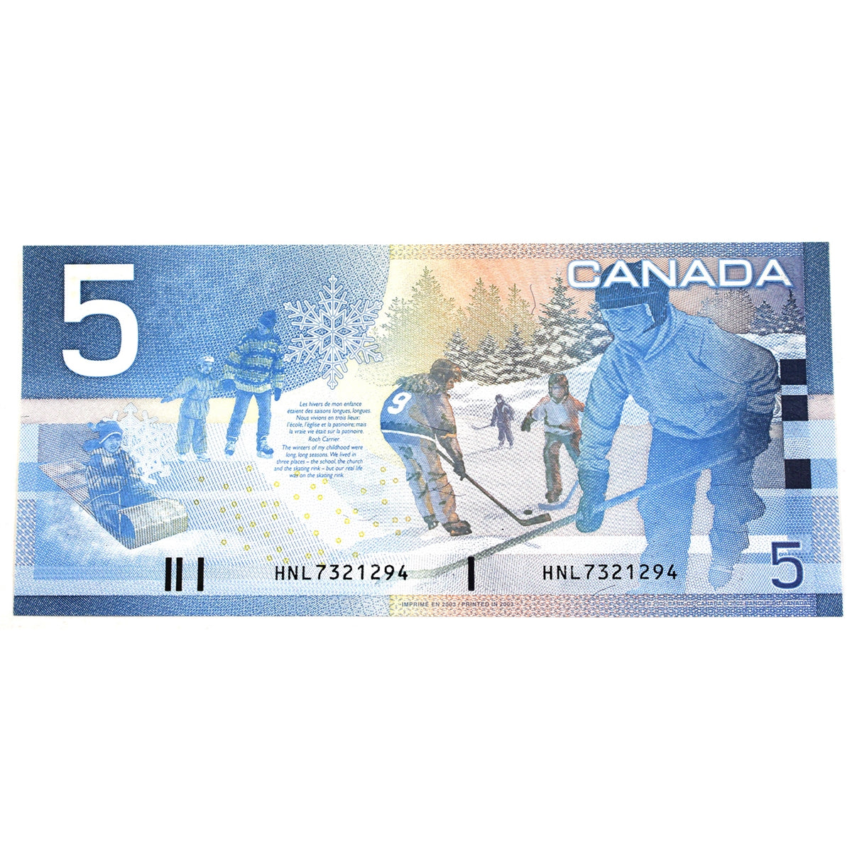 BC-62a-i 2003 Canada $5 Knight-Dodge, HNL, AU-UNC