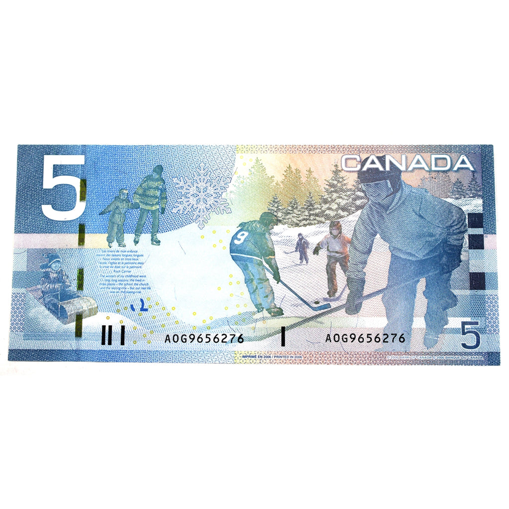 BC-67a 2006 Canada $5 Jenkins-Dodge, AOG, AU-UNC (AU55)