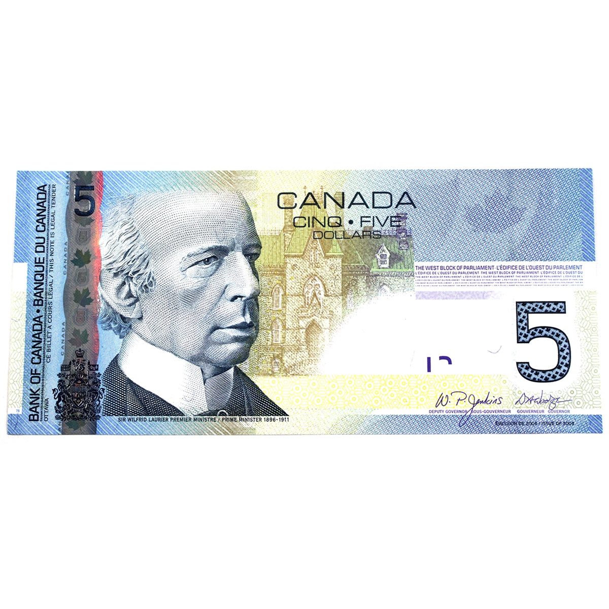 BC-67a 2006 Canada $5 Jenkins-Dodge, AOG, AU-UNC (AU55)