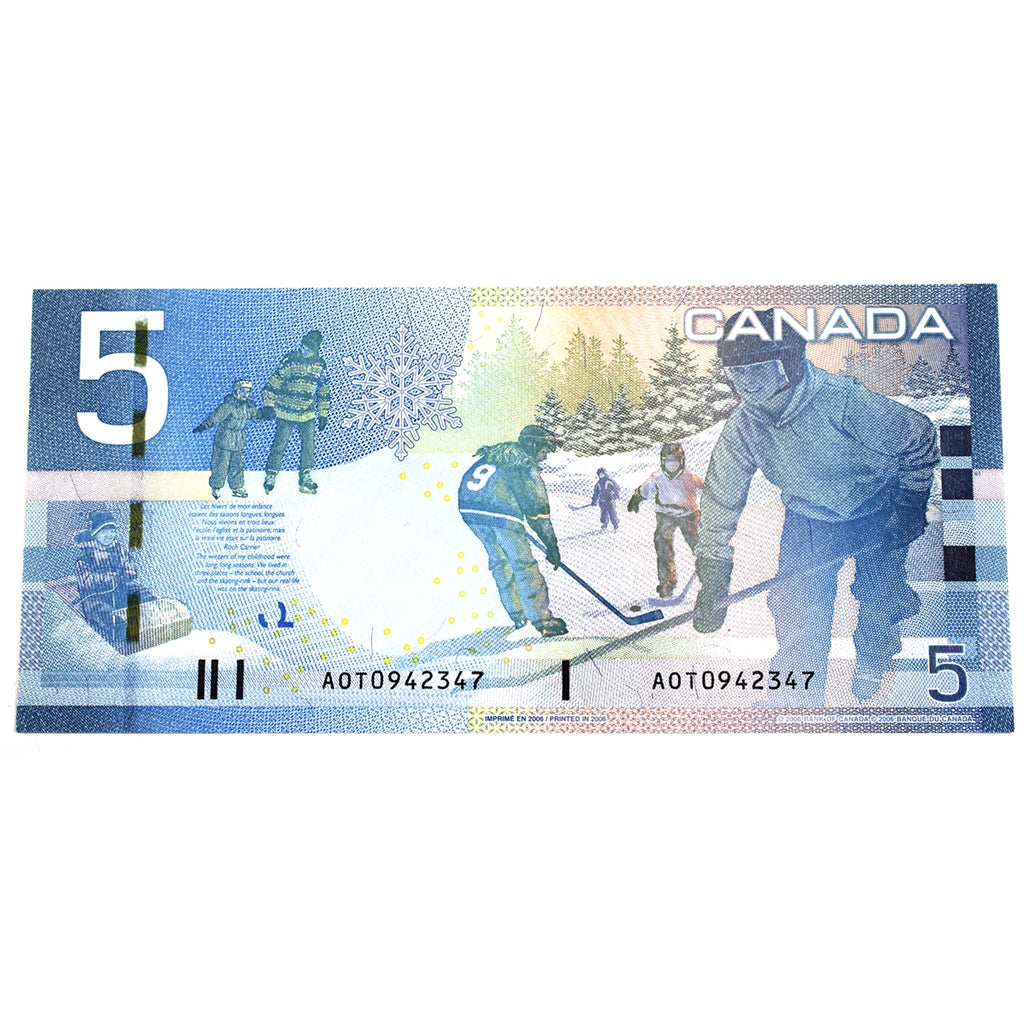 BC-67a 2006 Canada $5 Jenkins-Dodge, AOT, Uncirculated (MS60)
