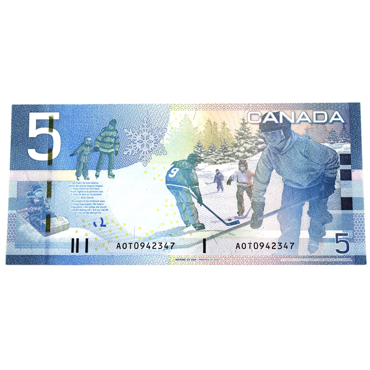 BC-67a 2006 Canada $5 Jenkins-Dodge, AOT, Uncirculated (MS60)