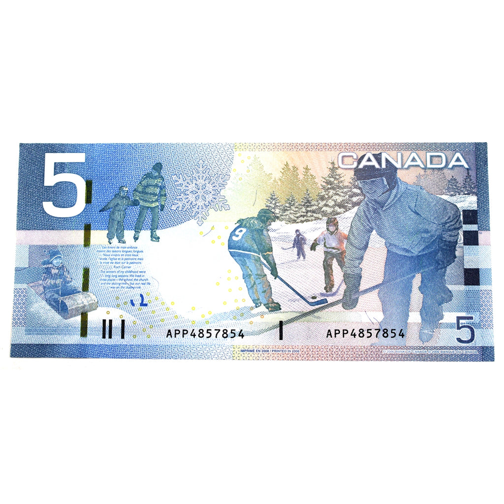 BC-67b 2008 Canada $5 Jenkins-Carney, APP, Choice Uncirculated (CUNC63)