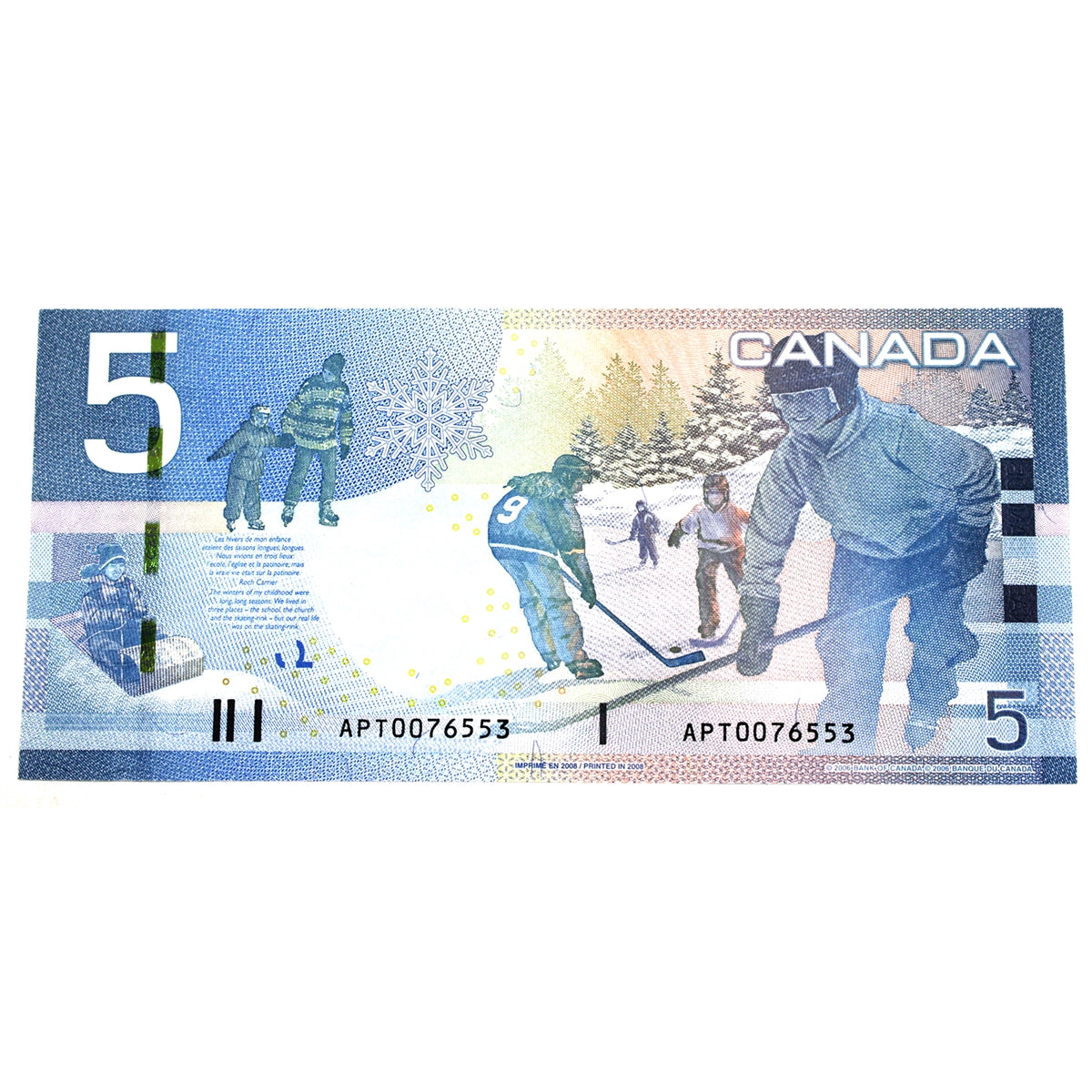 BC-67b 2008 Canada $5 Jenkins-Carney, APT, Uncirculated (MS60)