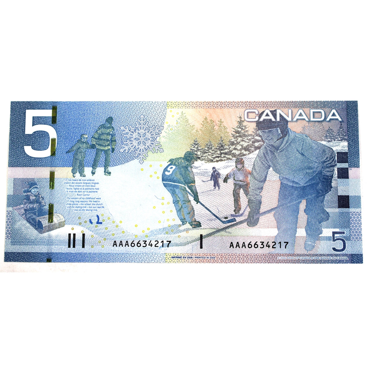 BC-67b 2008 Canada $5 Jenkins-Carney, AAA, Choice Uncirculated (CUNC63)