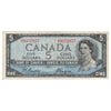 BC-31b 1954 Canada $5 Beattie-Coyne, Devil's Face, C/C, F-VF (F15)