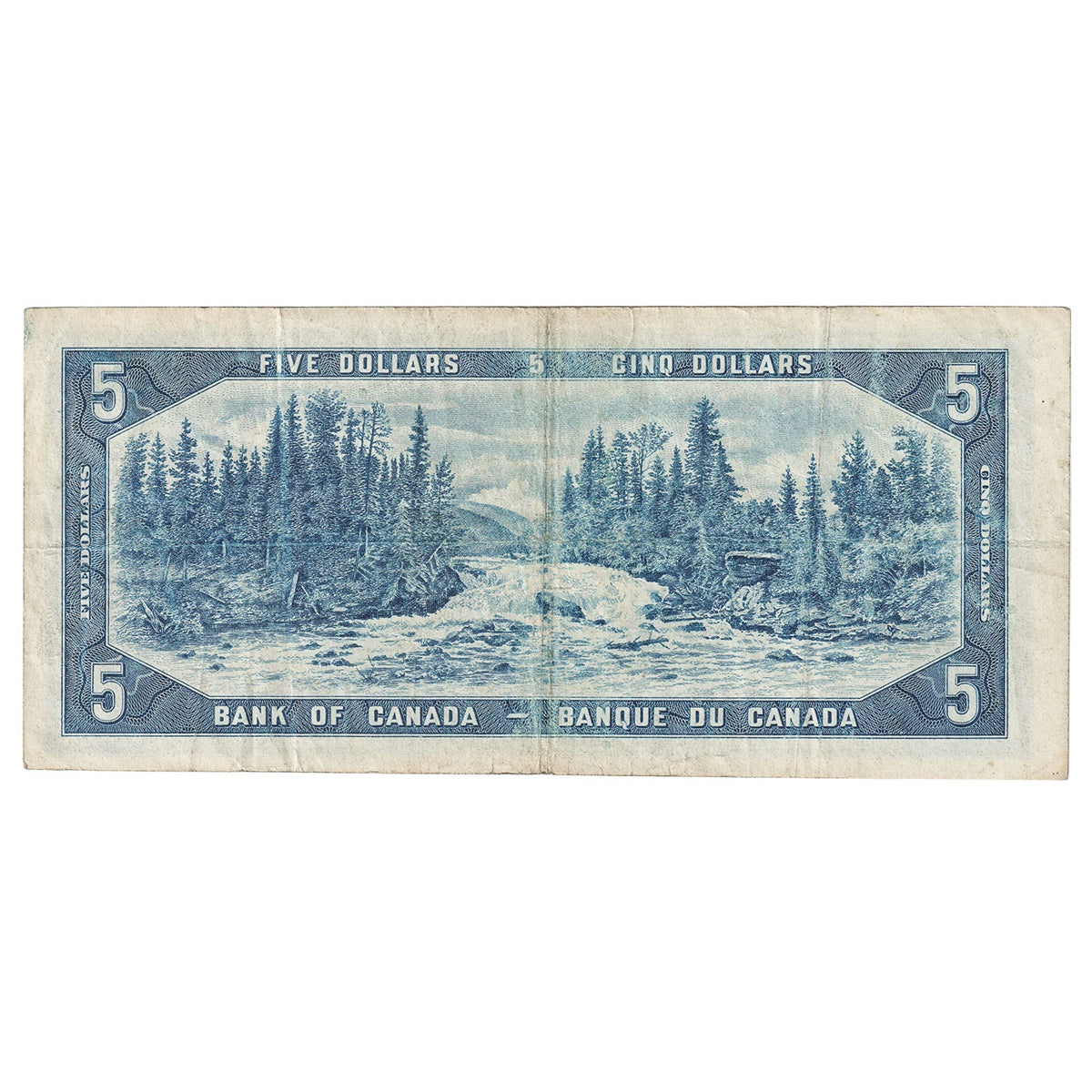 BC-31b 1954 Canada $5 Beattie-Coyne, Devil's Face, C/C, F-VF (F15)