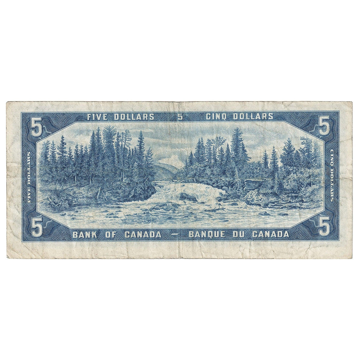 BC-39a 1954 Canada $5 Beattie-Coyne, J/C, Fine (F12)
