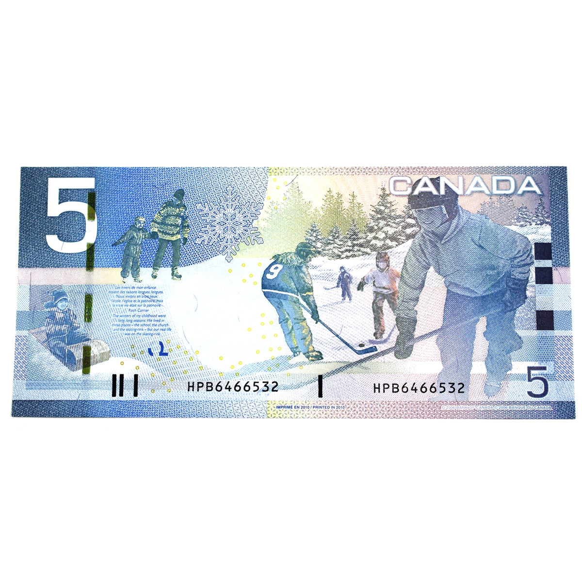 BC-67b-i 2010 Canada $5 Jenkins-Carney, HPB, Uncirculated (MS60)