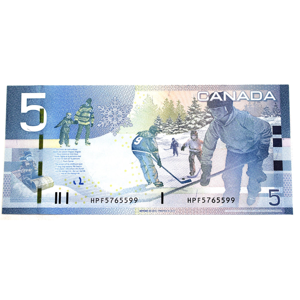 BC-67b-i 2010 Canada $5 Jenkins-Carney, HPF, Uncirculated (MS60)