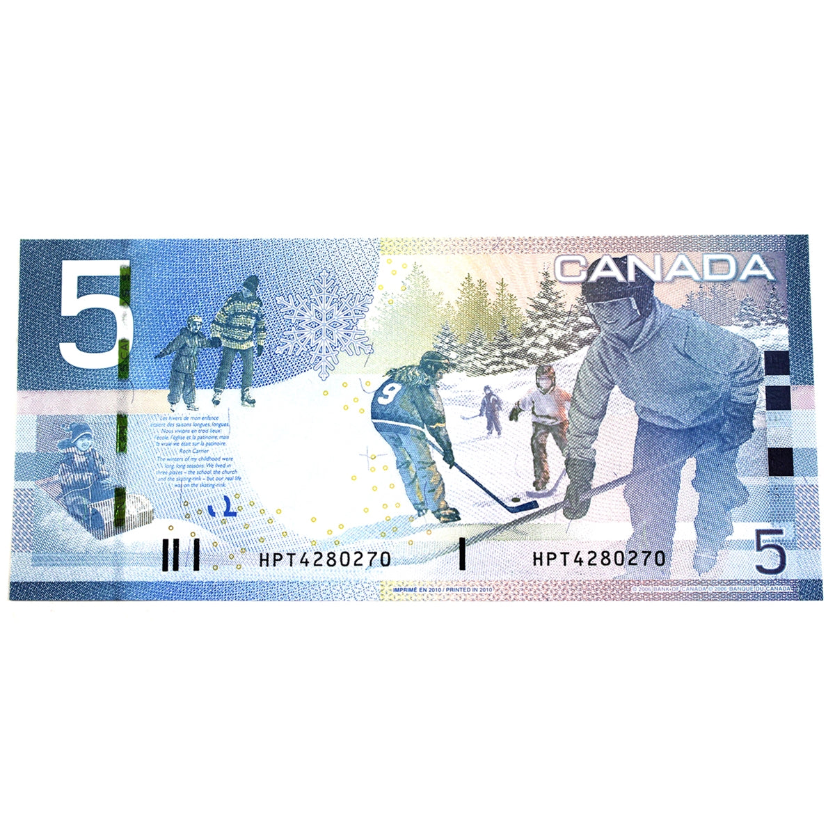BC-67b-i 2010 Canada $5 Jenkins-Carney, HPT, Uncirculated (MS60)