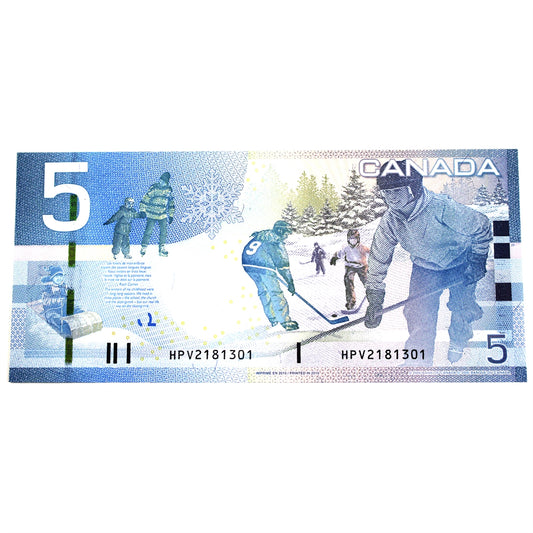 BC-67b-i 2010 Canada $5 Jenkins-Carney, HPV, UNC