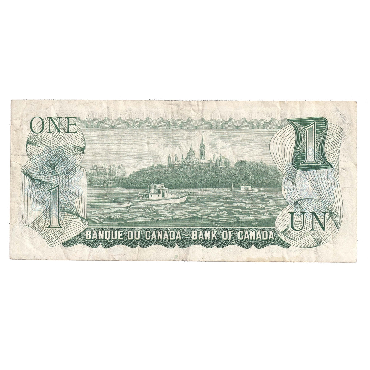 BC-46aA 1973 Canada $1 Lawson-Bouey, *AA Below 2.4M, Very Fine (VF20)