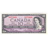 BC-40b 1954 Canada $10 Beattie-Rasminsky, Z/T, AU-UNC (AU55)