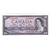 BC-40b 1954 Canada $10 Beattie-Rasminsky, N/V, EF-AU (EF45)