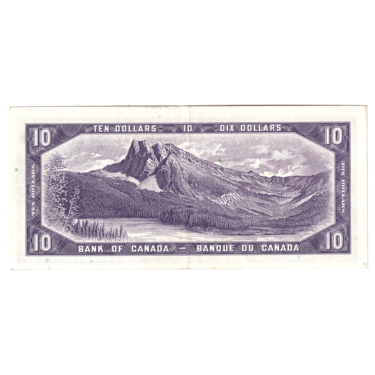 BC-40b 1954 Canada $10 Beattie-Rasminsky, N/V, EF-AU (EF45)