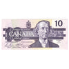BC-57b 1989 Canada $10 Bonin-Thiessen, BDV, AU-UNC (AU55)
