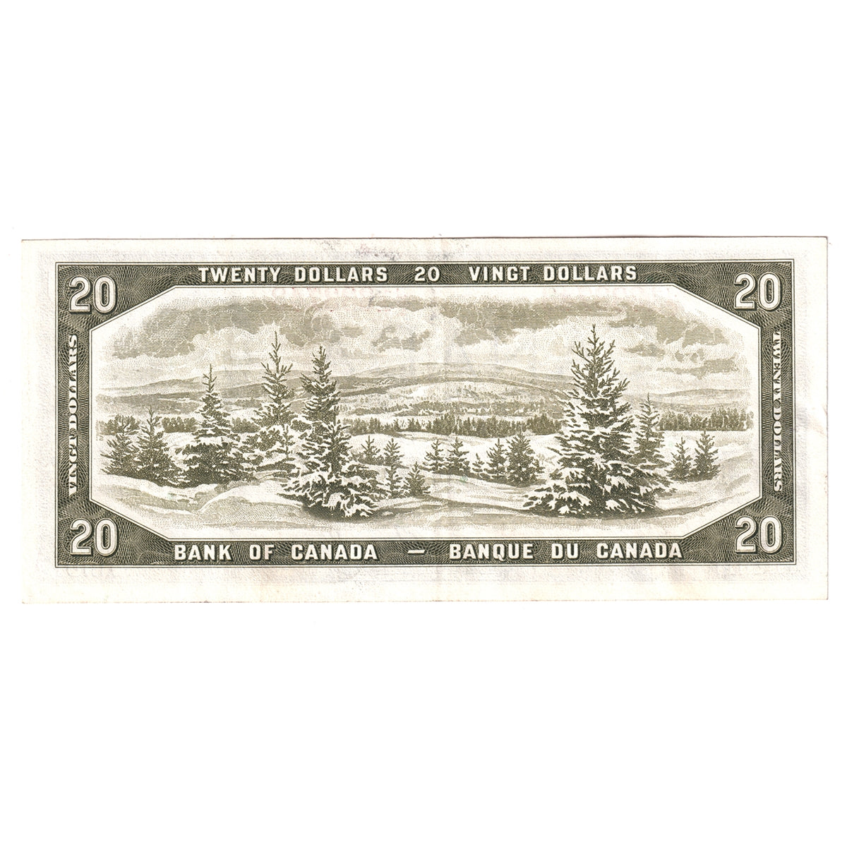 BC-41a 1954 Canada $20 Beattie-Coyne, J/E, Extra Fine (EF40)