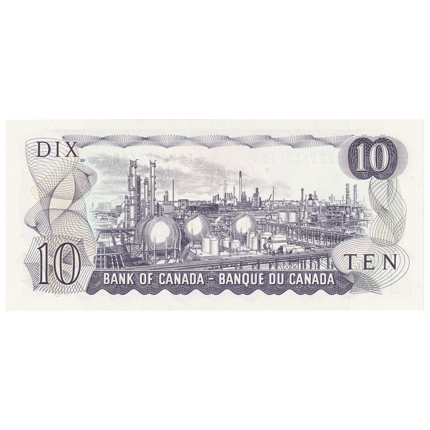 BC-49d 1971 Canada $10 Crow-Bouey, EEV, Lithographed, Choice Uncirculated (CUNC63)