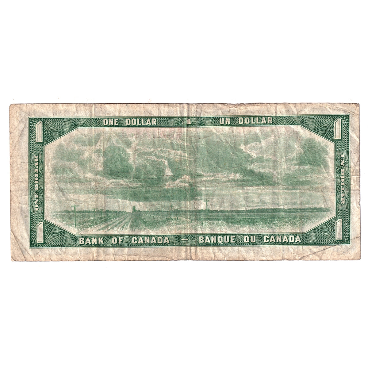 BC-37a 1954 Canada $1 Beattie-Coyne, F/N, Circ